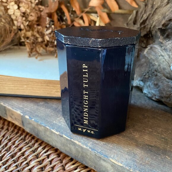 Makers of Wax Goods - Midnight Tulip - Dark Glass Candle - Picture 2 of 7